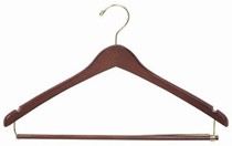 Contoured Suit Hanger w/Locking Bar