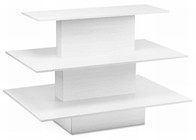 Rectangular 3-Tier Table White