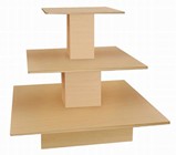 Square 3 Tier Table Maple