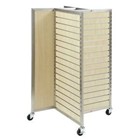 Pinwheel Slatwall 4 Way Mobile Merchandiser