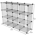 3 x 4 Mini Grid Cube Unit