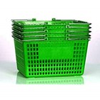 Green Shopping Baskets Set of 5